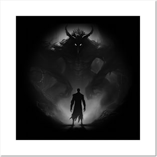 epic demon shadow Posters and Art